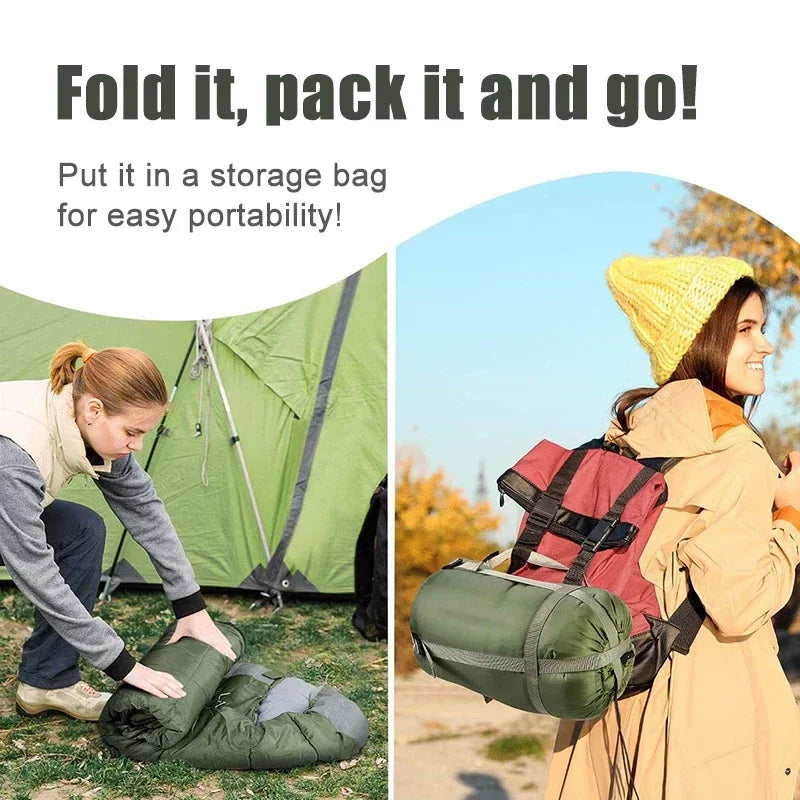 Ultralight 4-Season Sleeping Bag – Warm and Waterproof for Outdoor Adventures and Camping