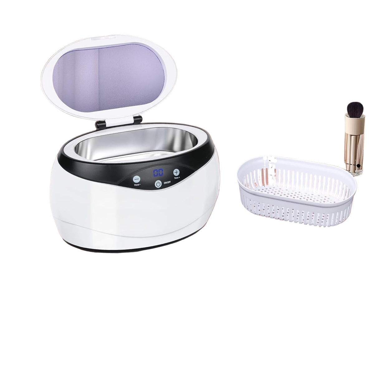 Ultrasonic Jewelry Cleaner with 42 kHz Deep Cleaning Technology - 650 ml Stainless Steel Tank