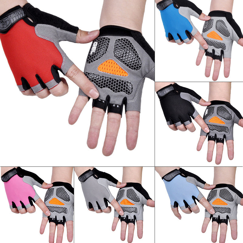 Unisex Anti-Slip Half-Finger Cycling Gloves