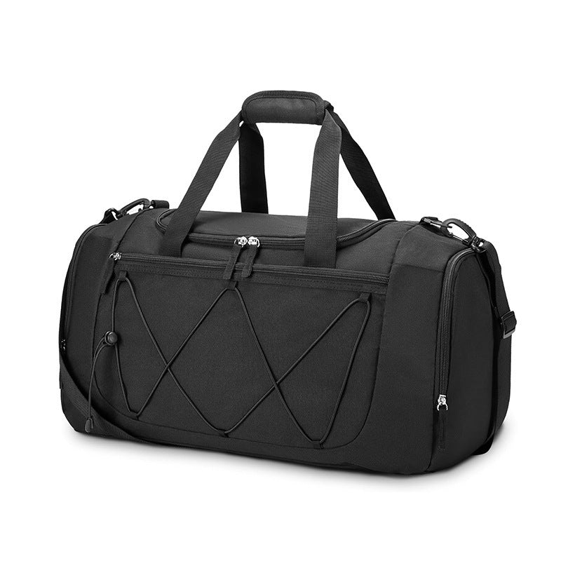 Unisex Black Duffel Bag for Gym and Travel - Functional and Robust