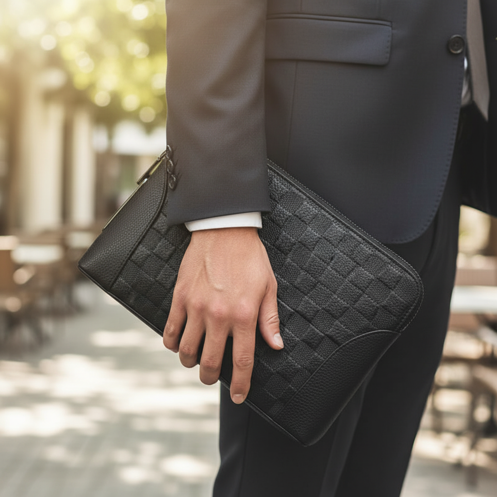 Unisex Compact Bag with Fingerprint Lock