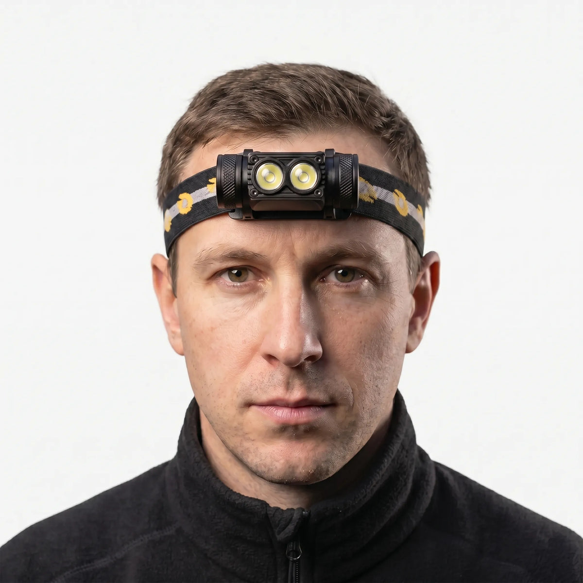 Unisex Dual-LED Rechargeable Outdoor Headlamp