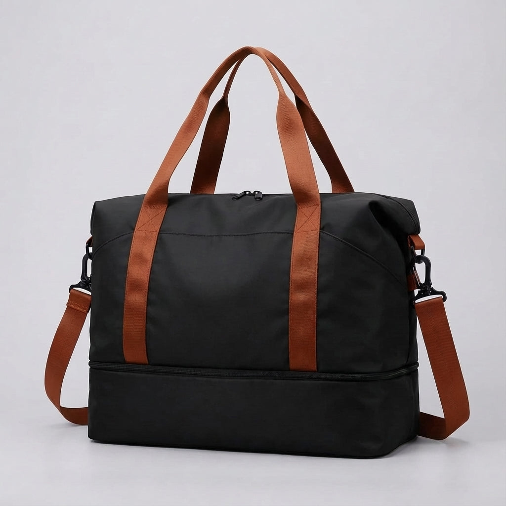 Unisex Expandable Travel Bag with Waterproof Compartment