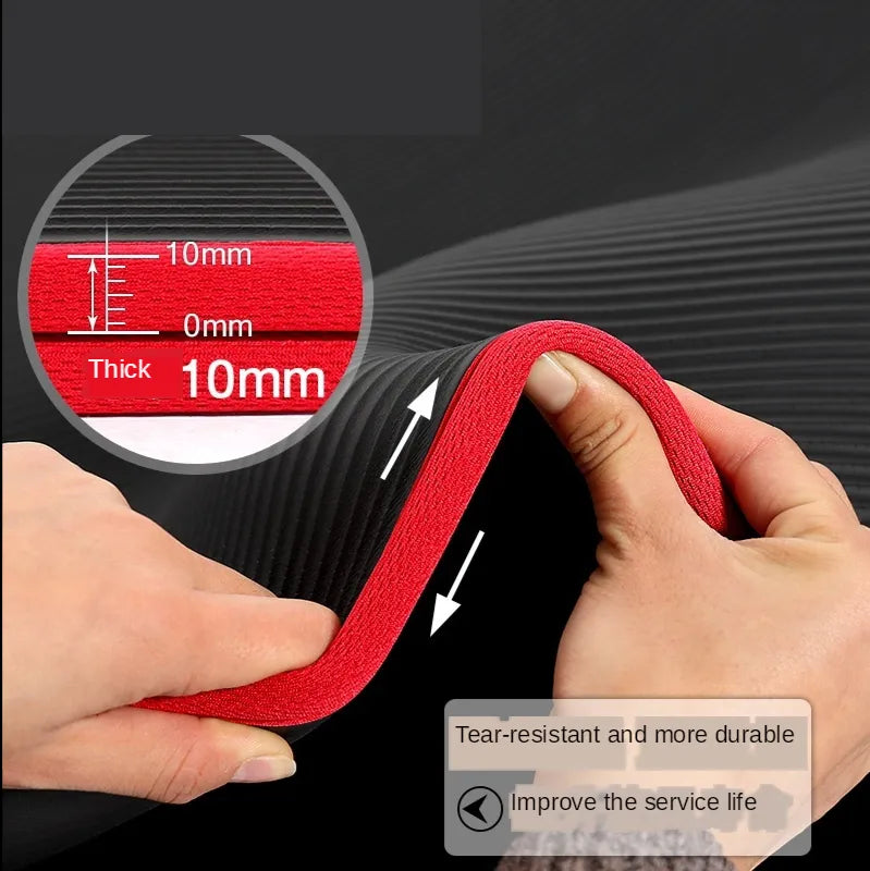 Unisex Extra-Thick Non-Slip Yoga Mat for Comfort & Stability