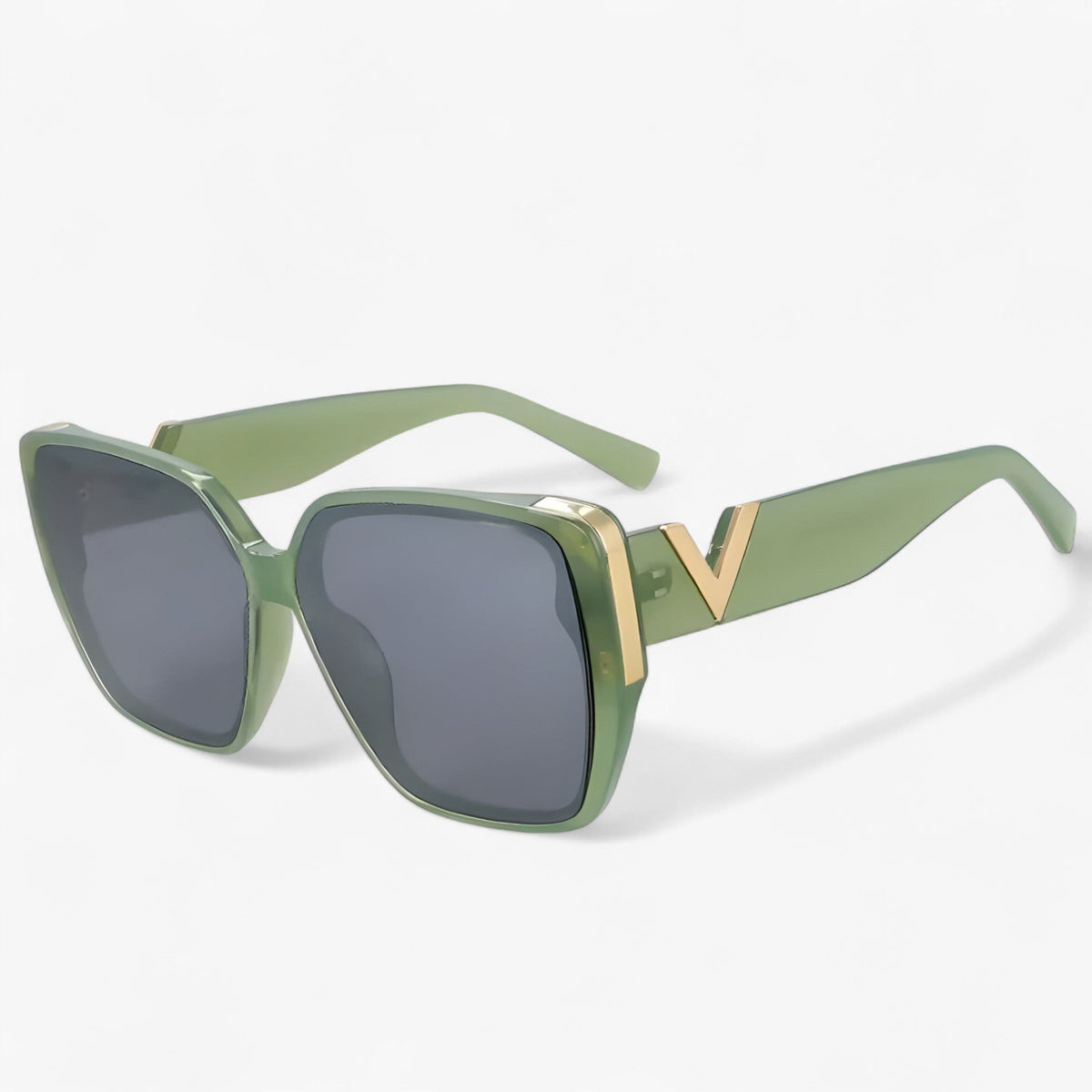 Unisex Futuristic V-Shaped Mirrored Sunglasses