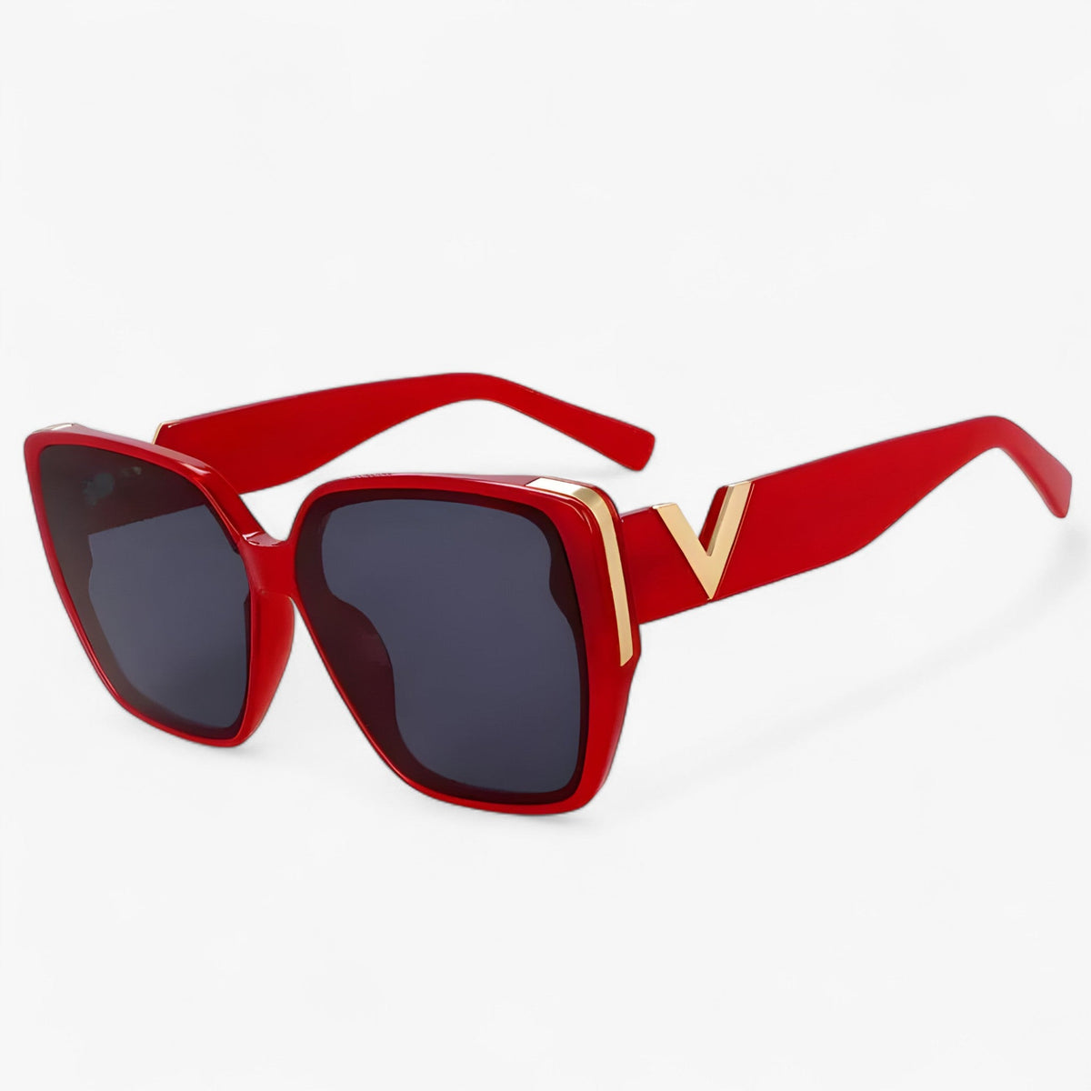 Unisex Futuristic V-Shaped Mirrored Sunglasses