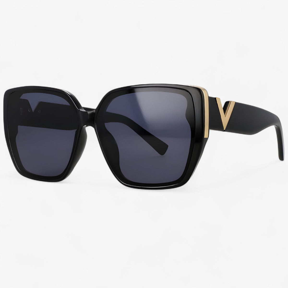 Unisex Futuristic V-Shaped Mirrored Sunglasses