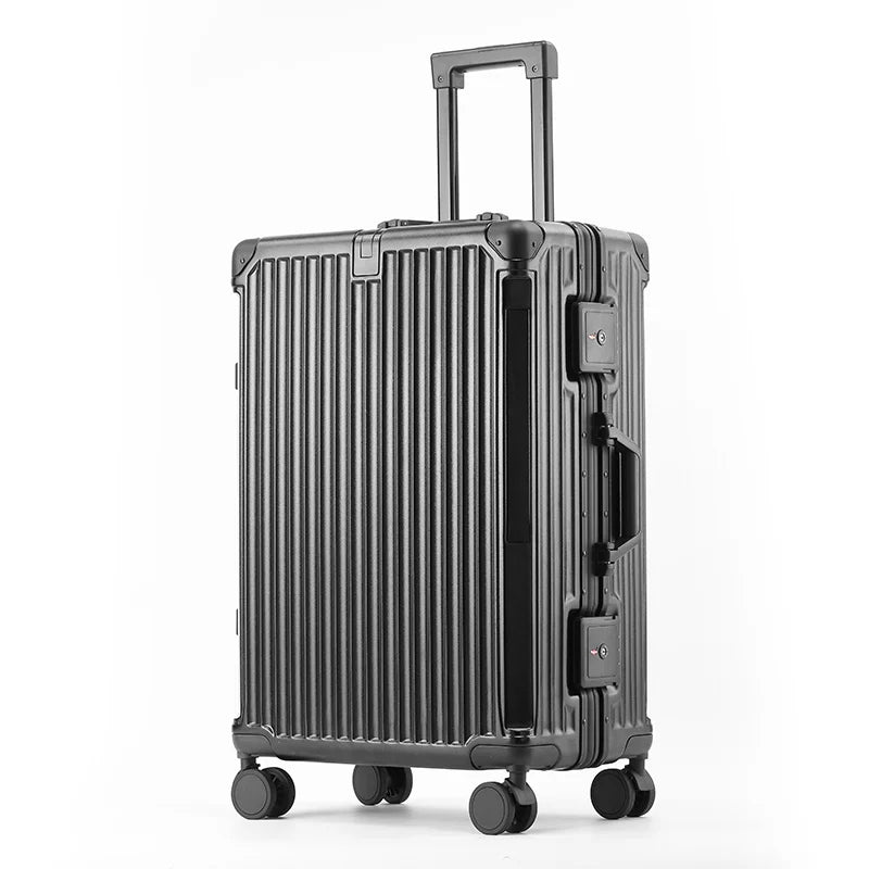 Unisex Hard-Shell Suitcase with Aluminum Frame