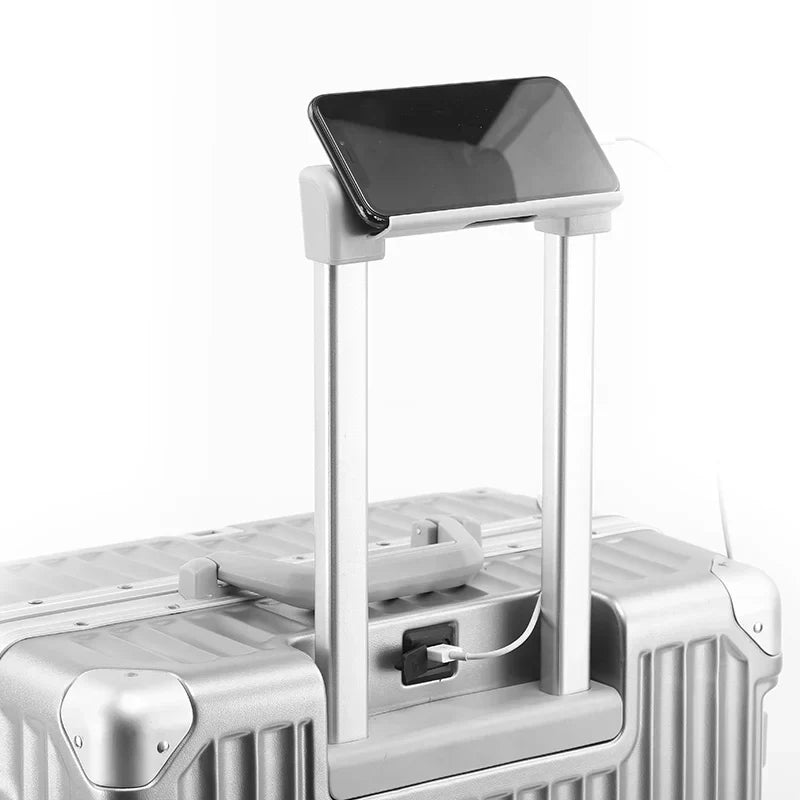 Unisex Hard-Shell Suitcase with Aluminum Frame