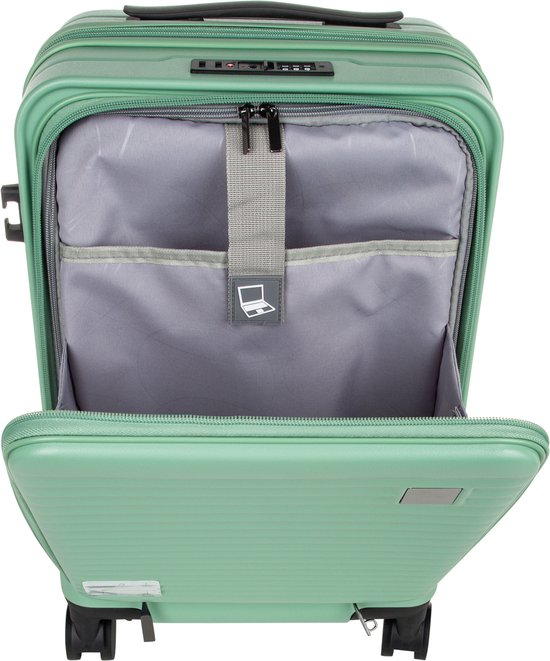 Unisex Hardshell Suitcase with Laptop Compartment for Safe Travel