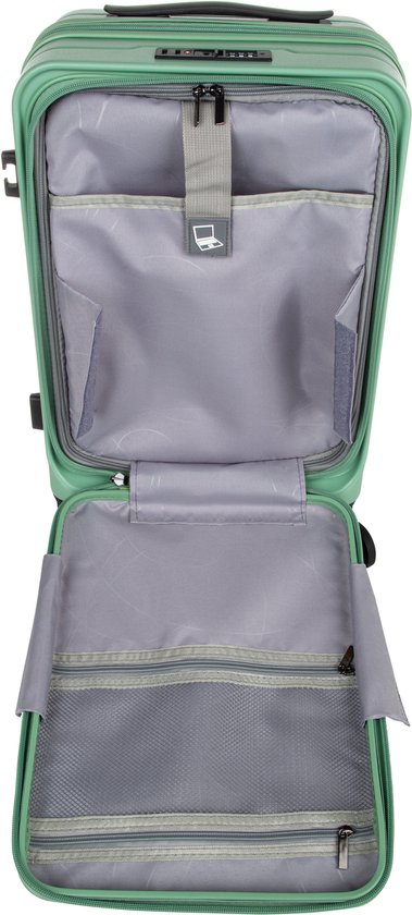 Unisex Hardshell Suitcase with Laptop Compartment for Safe Travel