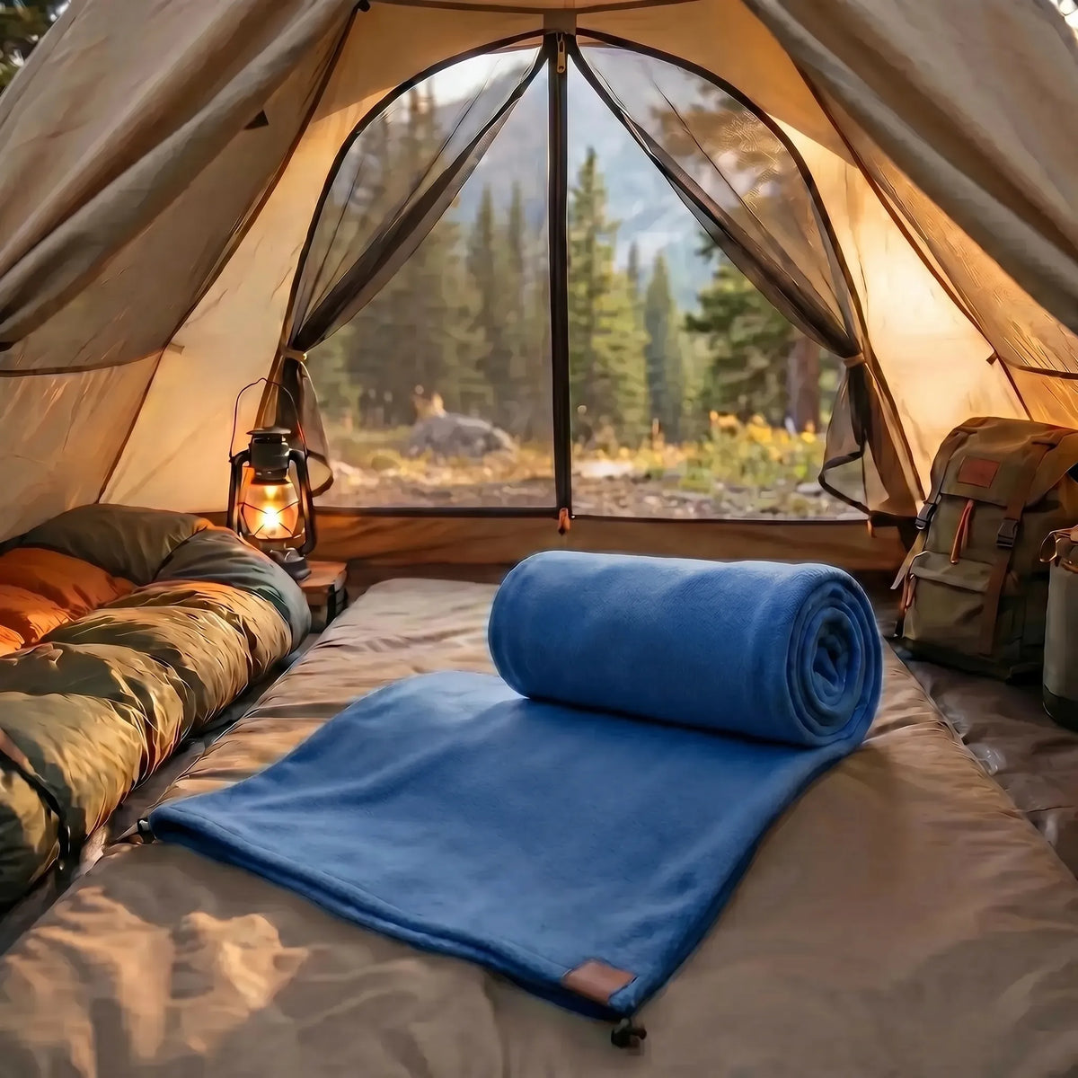 Unisex Lightweight Roll-Up Fleece Sleeping Bag