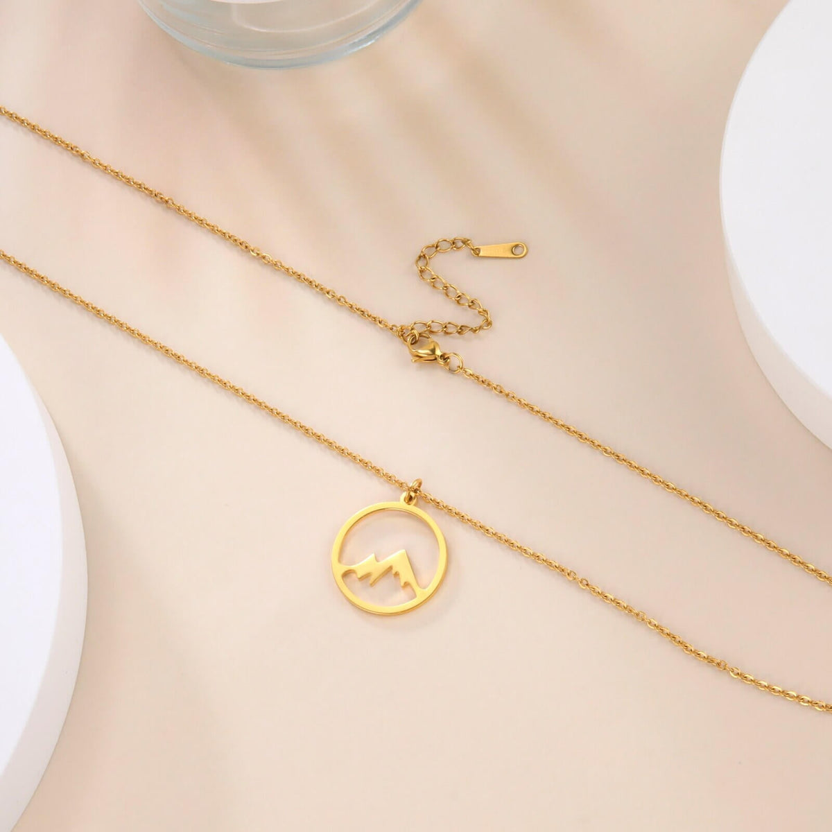 Unisex Mountain Peak Necklace