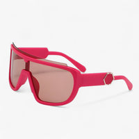 Unisex Oversized Wraparound Sunglasses with UV400 Protection