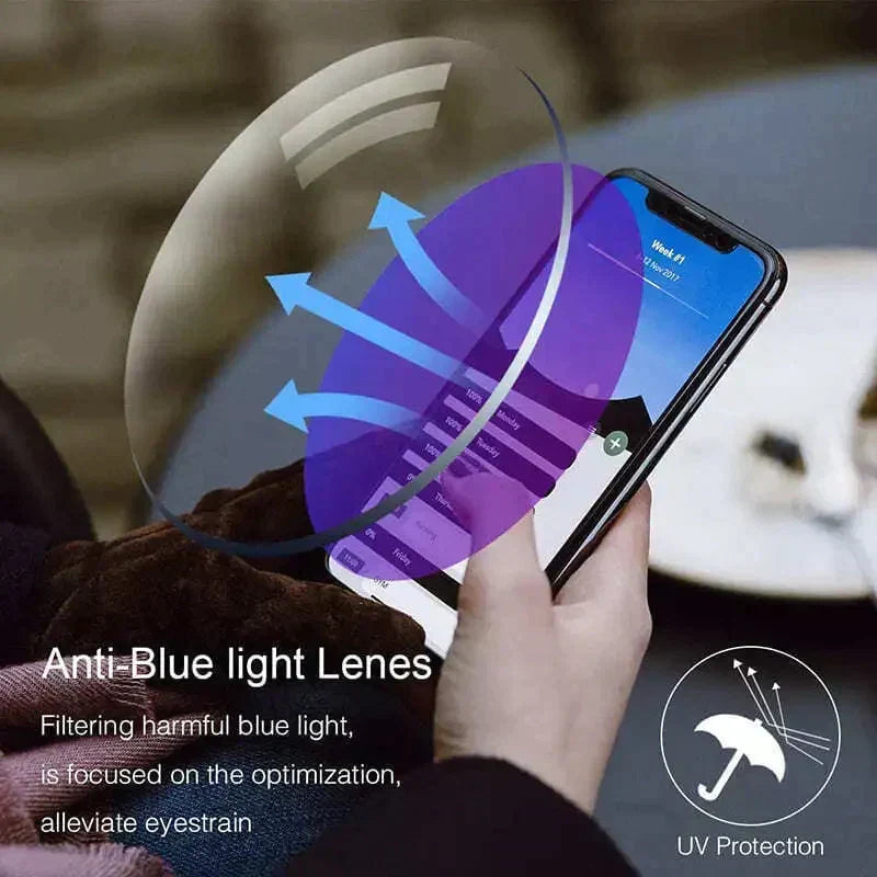 Unisex Photochromic Blue Light Reading Sunglasses