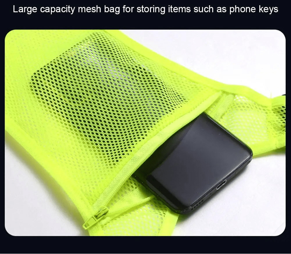 Unisex Reflective Running and Cycling Safety Vest with Pocket