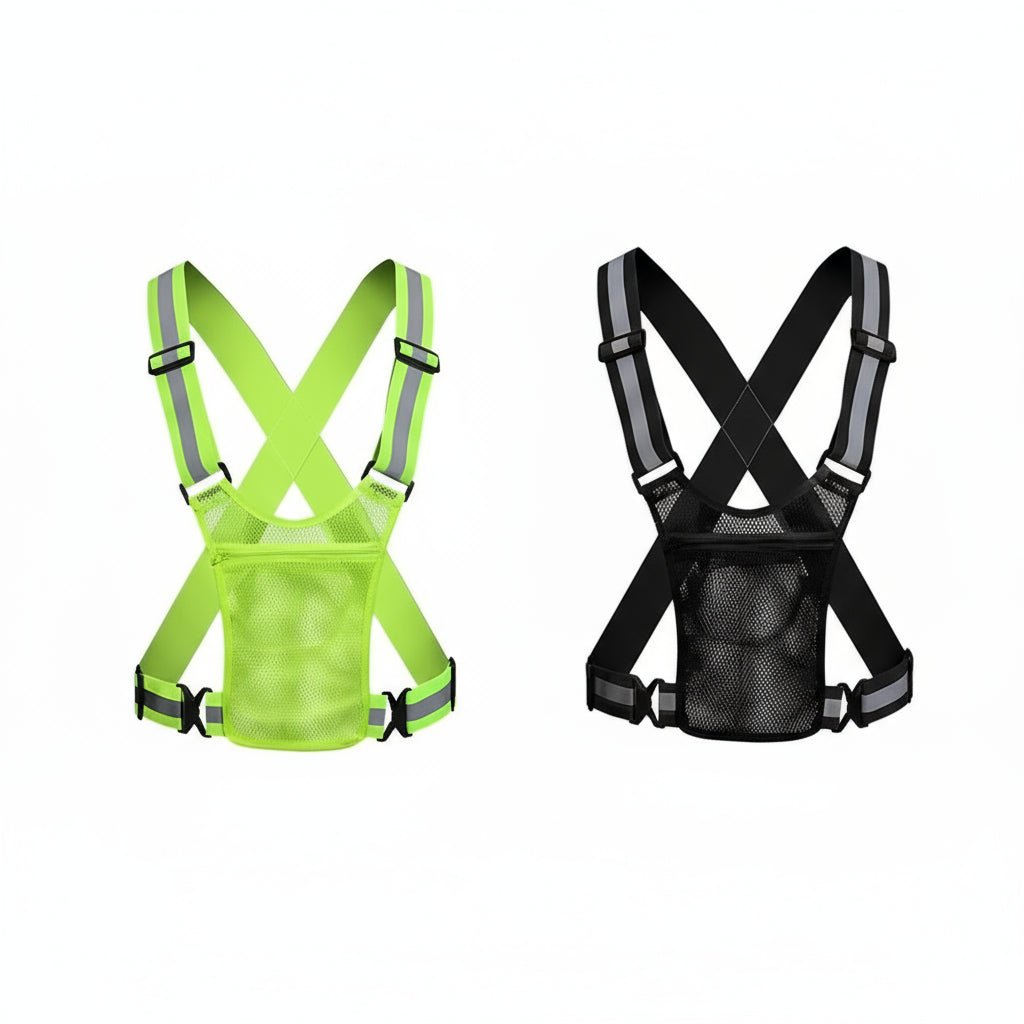 Unisex Reflective Running and Cycling Safety Vest with Pocket