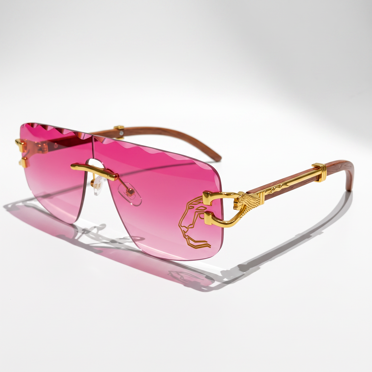 Unisex Rimless UV Protection Sunglasses