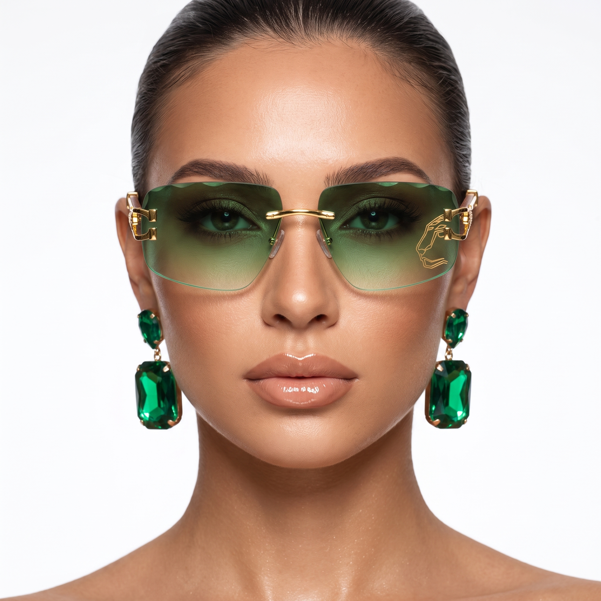 Unisex Rimless UV Protection Sunglasses