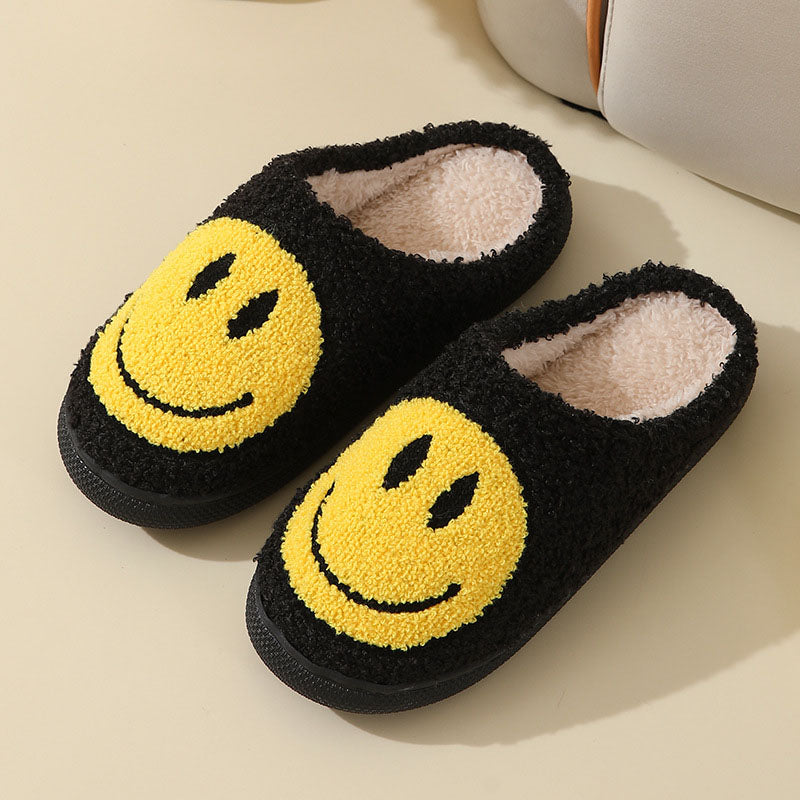 Unisex Smiley Face Slippers – Warm, Soft & Comfortable for Home