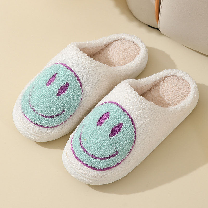Unisex Smiley Face Slippers – Warm, Soft & Comfortable for Home