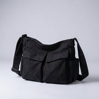 Unisex Spacious Multi-Pocket Shoulder Bag
