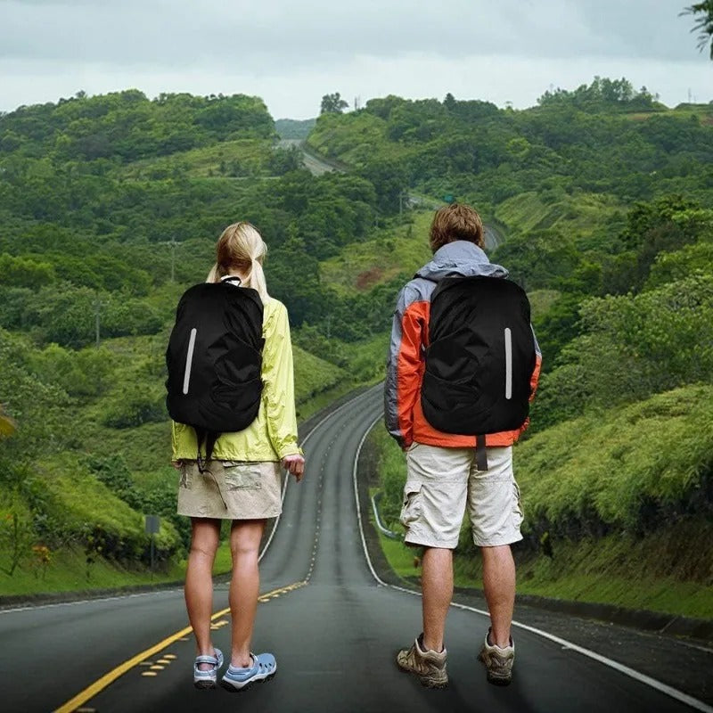 Unisex Waterproof Backpack Rain Cover - Reflective & Adjustable