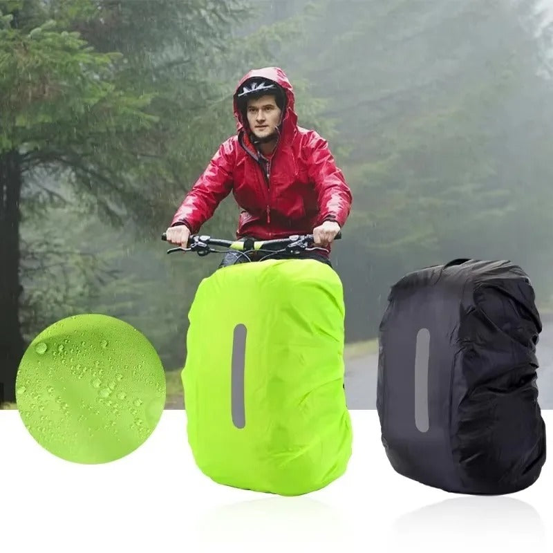 Unisex Waterproof Backpack Rain Cover - Reflective & Adjustable