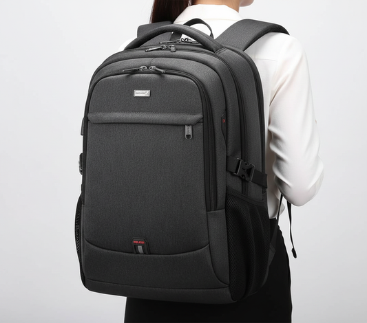 Unisex Waterproof Laptop Backpack with USB Charging