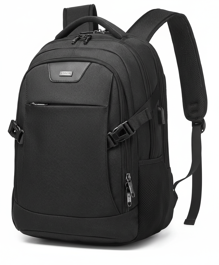 Unisex Waterproof Laptop Backpack with USB Charging