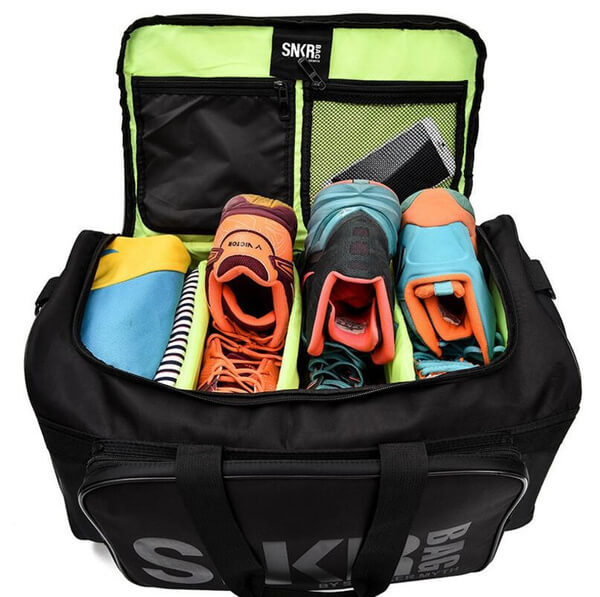 Unisex Waterproof Multi-Pocket Travel Duffel Bag for Sneakers & Gear