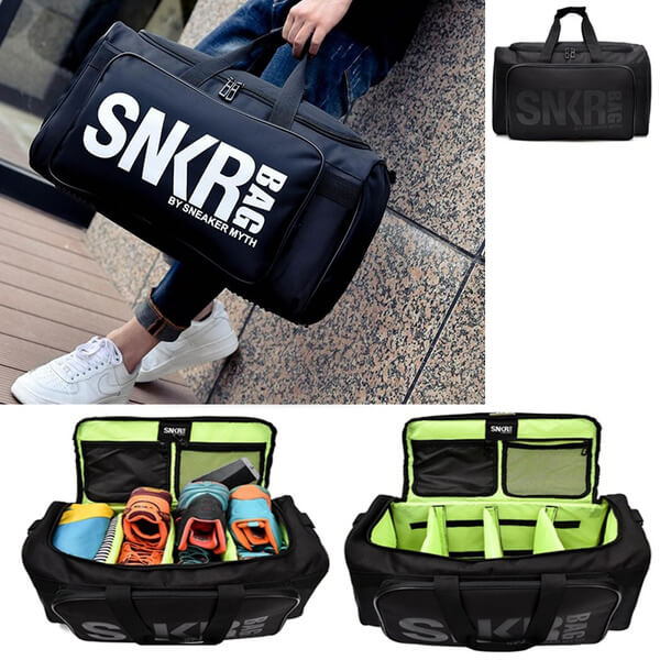 Unisex Waterproof Multi-Pocket Travel Duffel Bag for Sneakers & Gear
