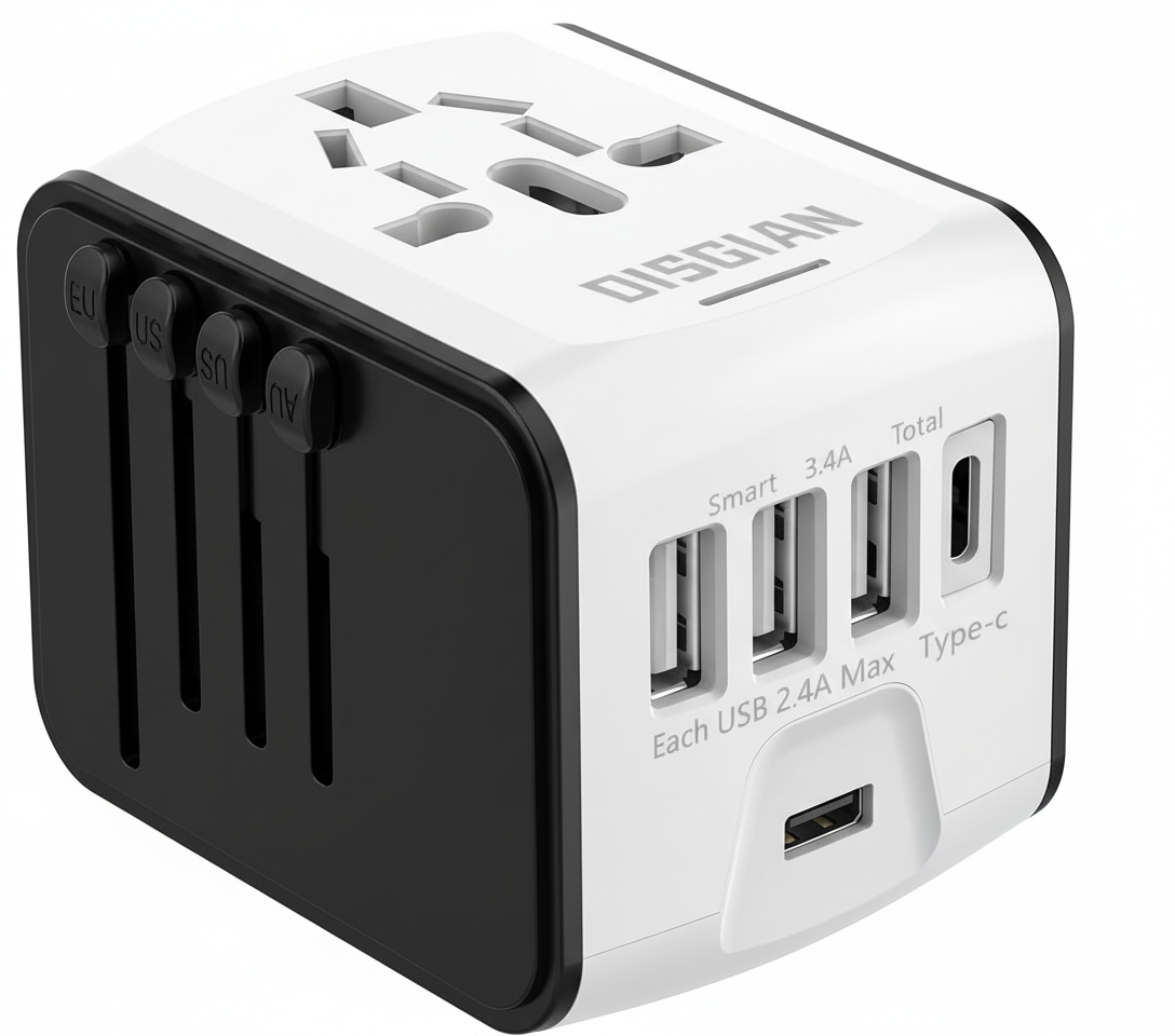 Universal Travel Adapter for Worldwide Use