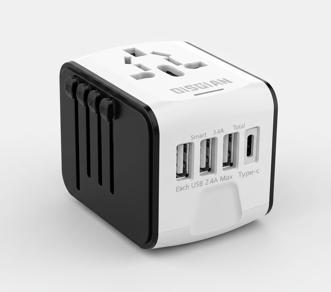 Universal Travel Adapter for Worldwide Use