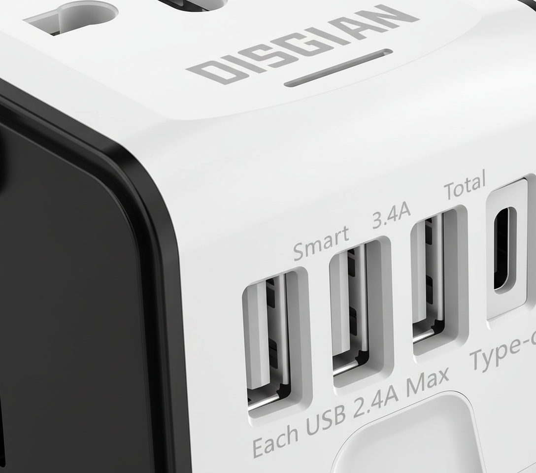 Universal Travel Adapter for Worldwide Use