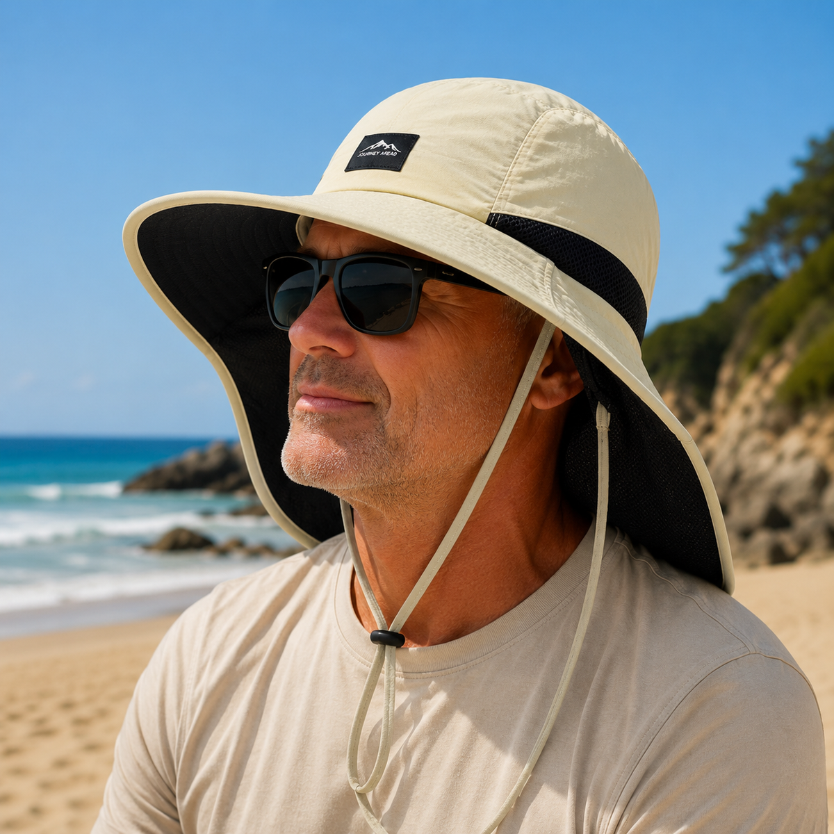 UPF 50 Sun Protection Hat with Neck Flap