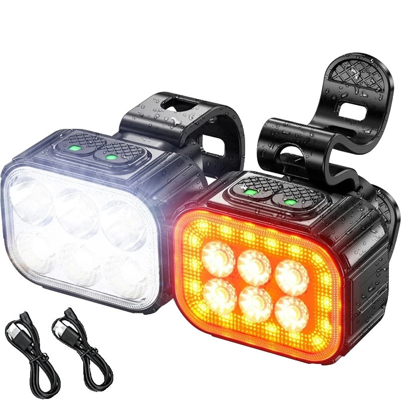 USB-C Rechargeable Bike Light - 350 Lumens Front Light - IPX65 Waterproof - 8 & 12 Modes