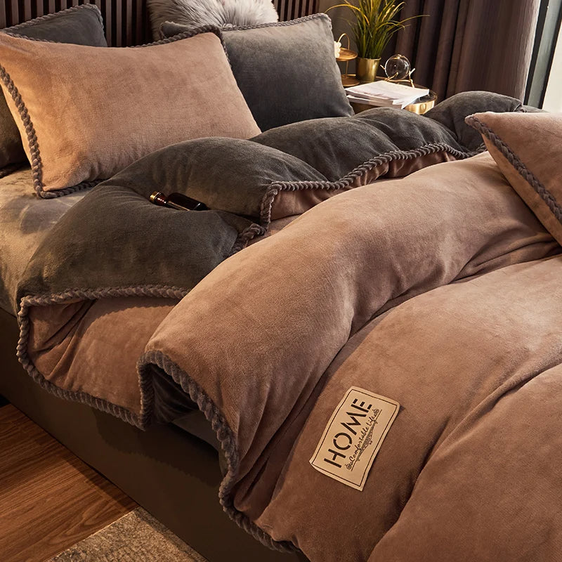 Velvet Fleece Comforter Set