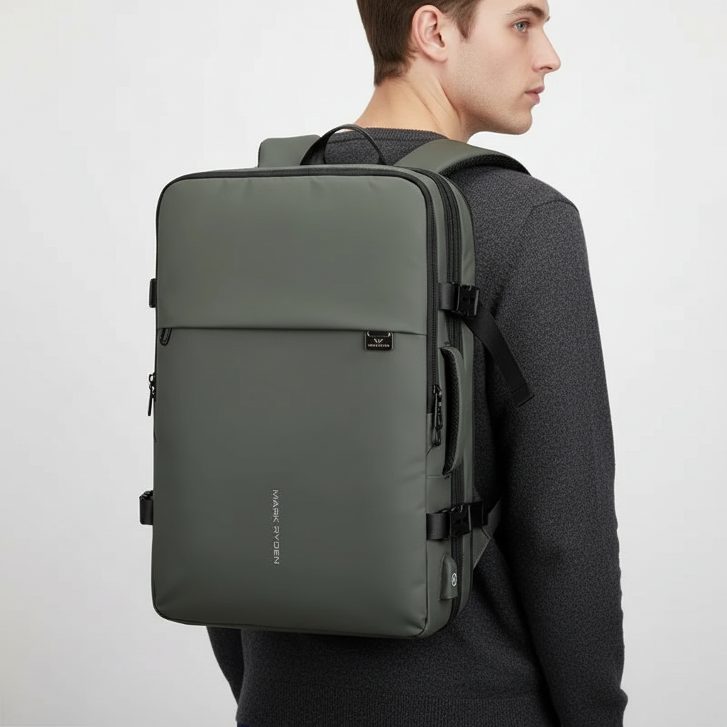 Versatile Expandable Travel Laptop Backpack