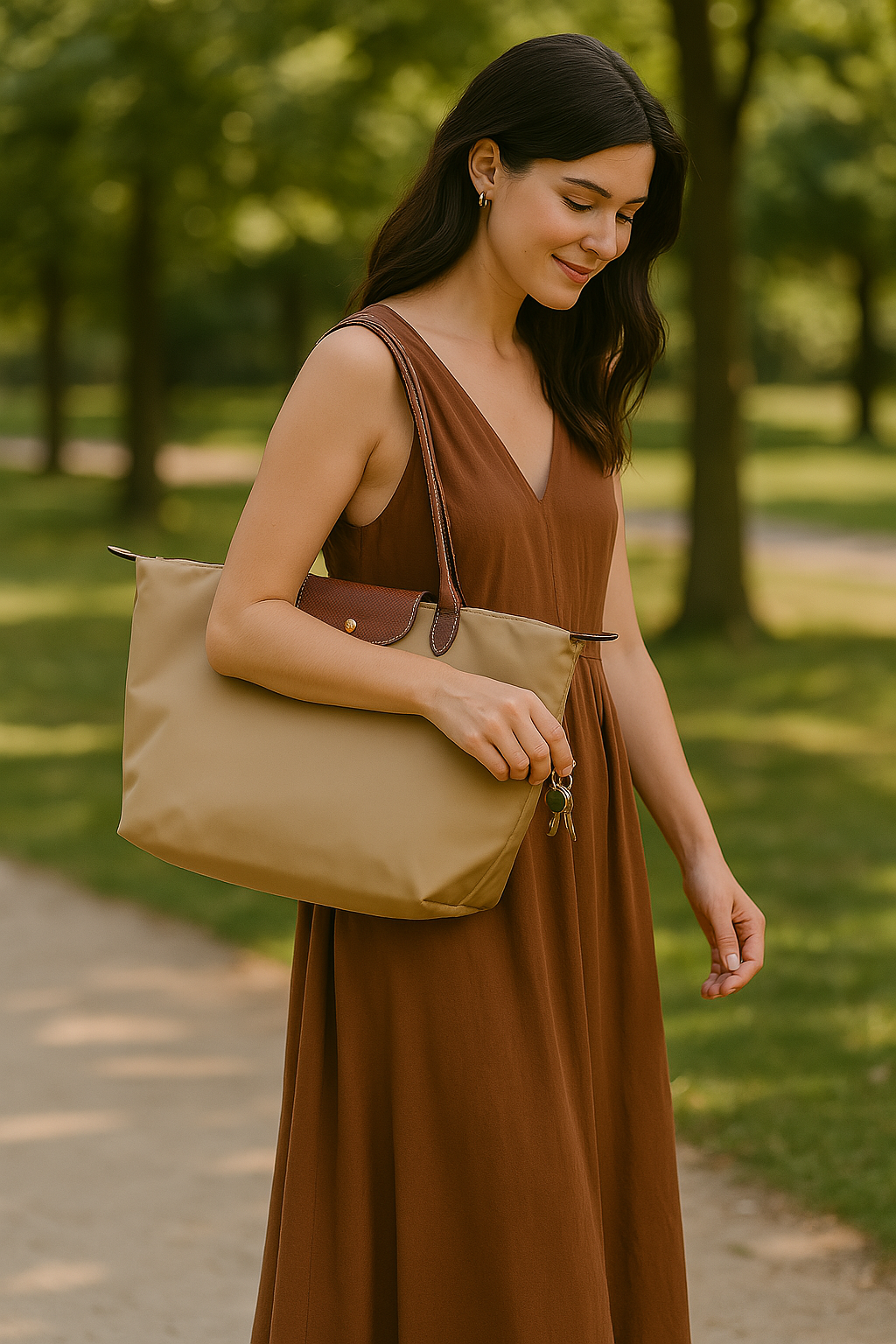 Versatile Handbag with Elegant Finish