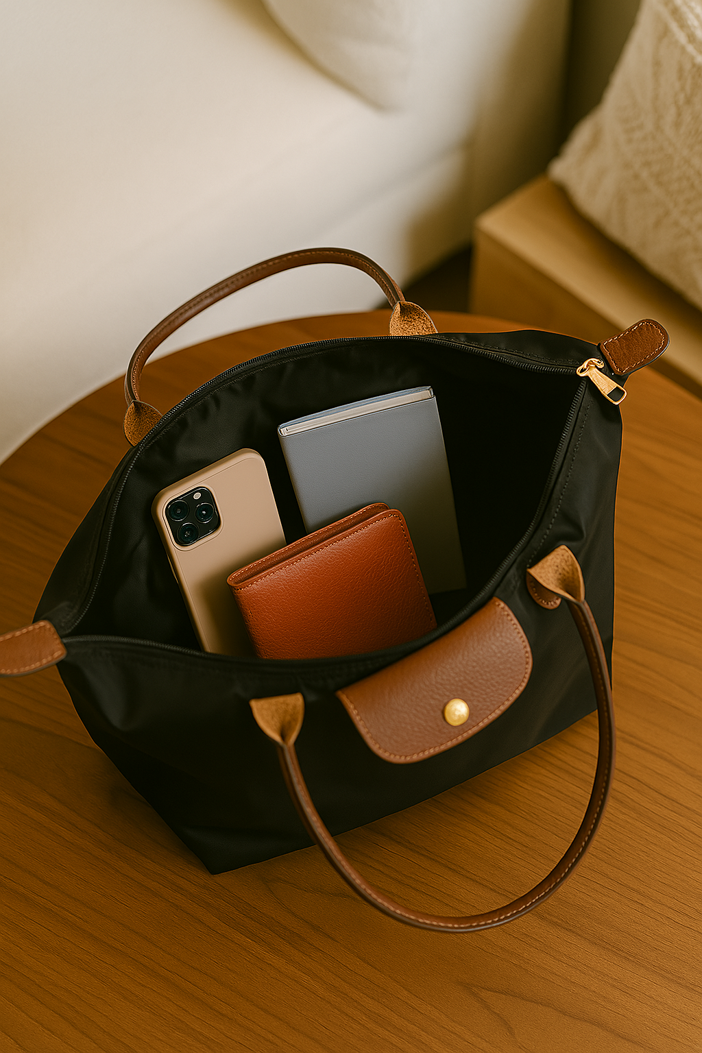 Versatile Handbag with Elegant Finish