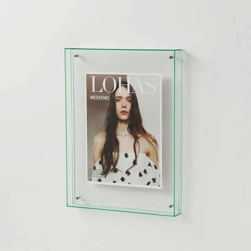 Vibrant Acrylic Photo Frame with Transparent Coloured Edges