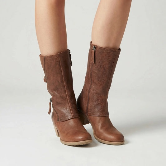 Vintage Mid-Calf Heeled Cowboy Boots - Myrtle