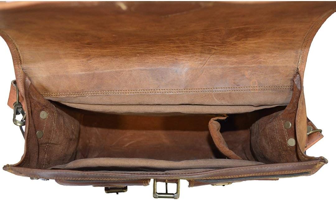 Vintage-Style Crossbody Camera Bag with Adjustable Compartments and Multiple Pockets
