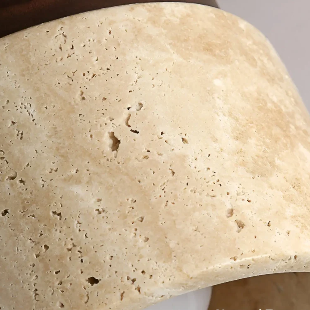 Wabi-Sabi Japanese Yellow Marble Ceiling Lamp