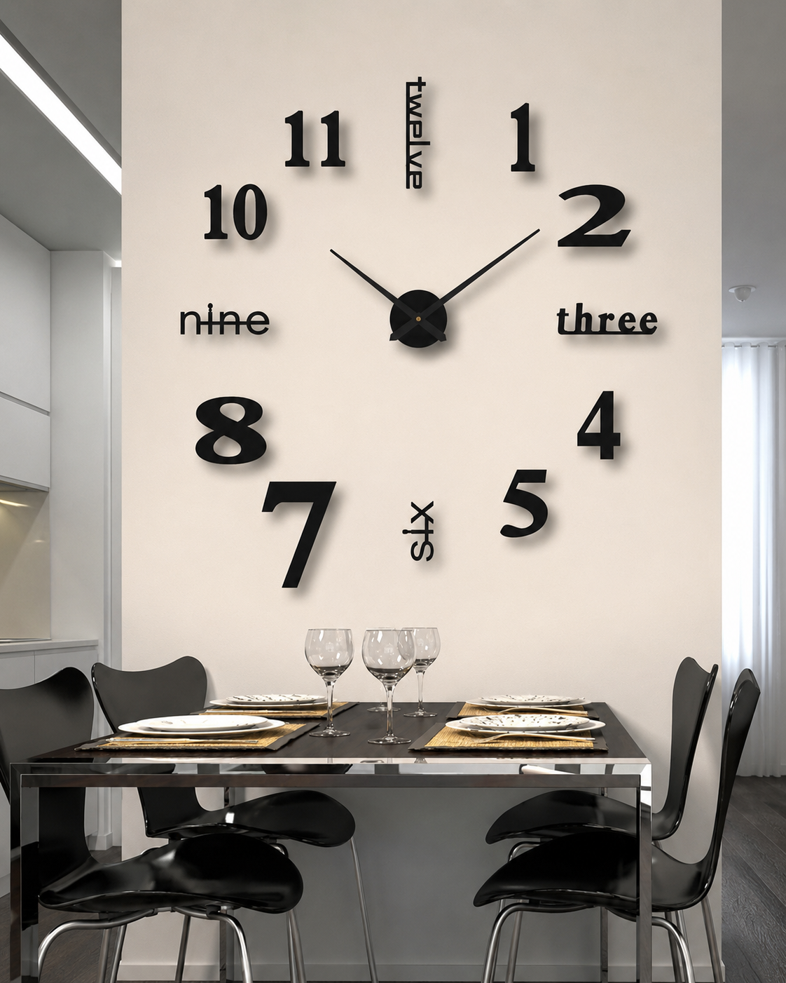 Wall Clock with Creative Design