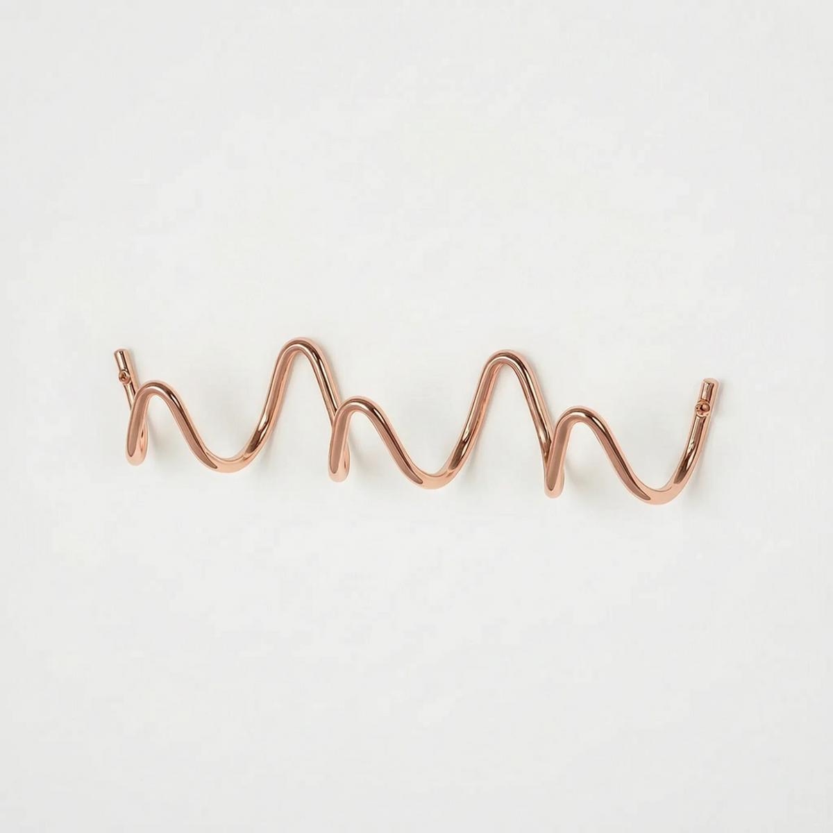 Wall-Mounted Wave-Shaped Coat Rack