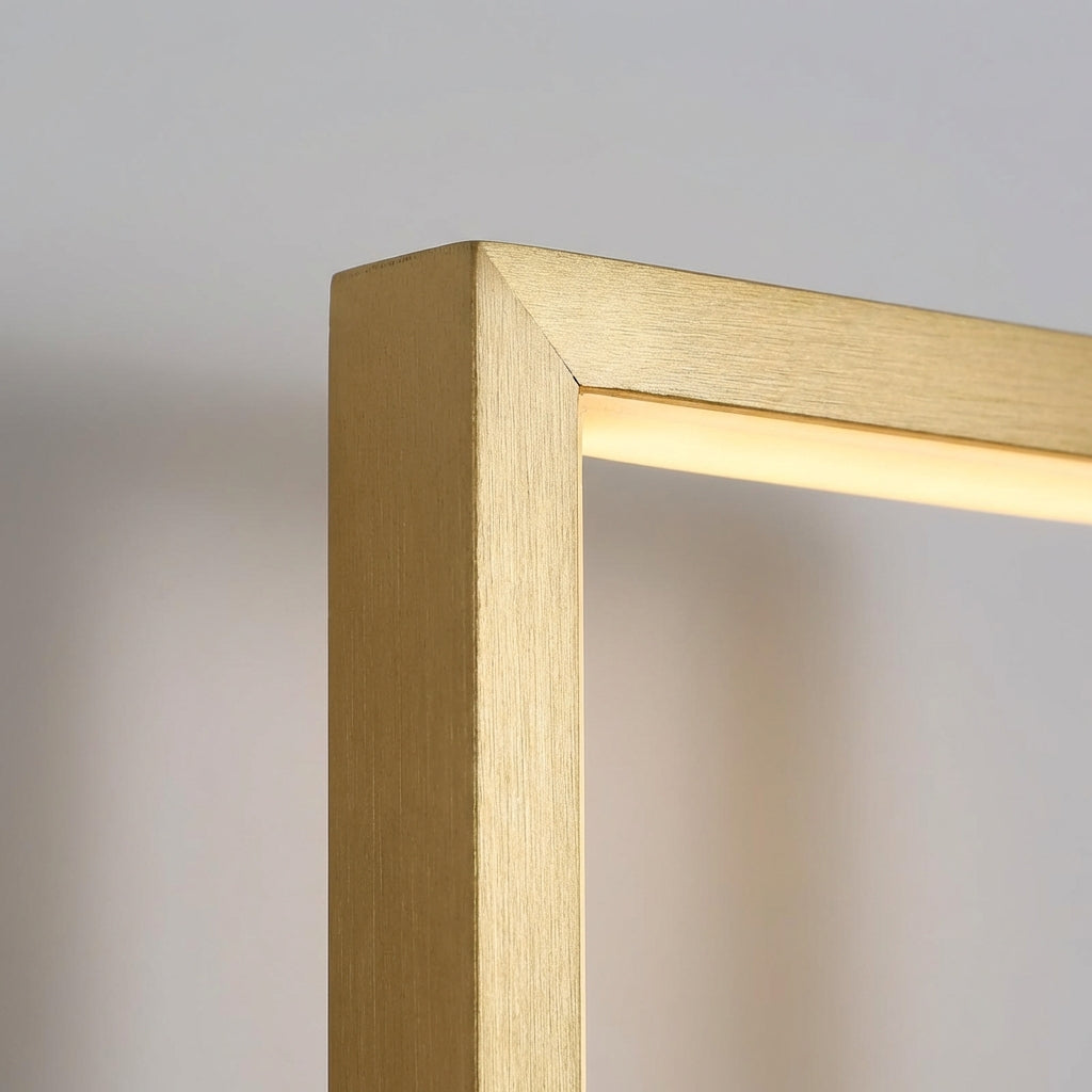 Warm LED Wall Light with Gold Finish – Modern Minimalist Wall Sconce for Bedroom and Living Room