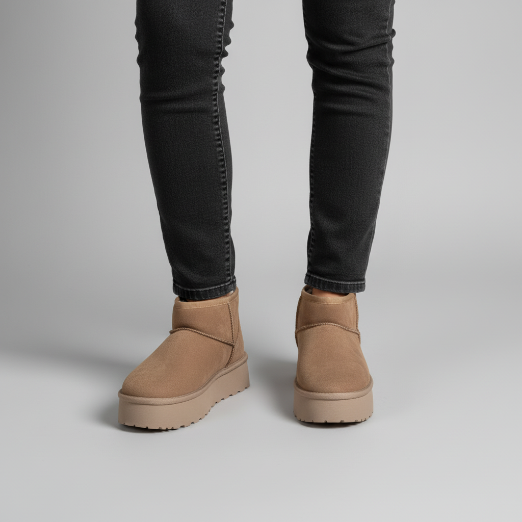 Warm Lined Winter Ankle Boots