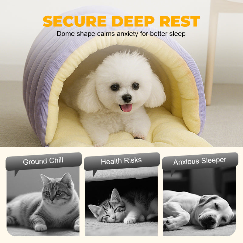 Warm Pet Bed for Restful Sleep